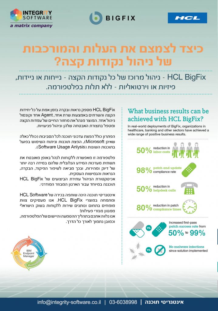 BIGFIX Integrity Software