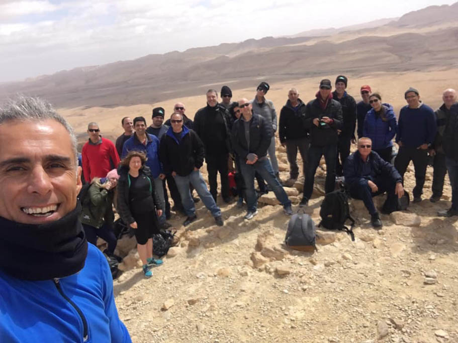חוג הטיולים CIO Netwalking חזר בכל הכוח וטייל השבוע במכתש רמון